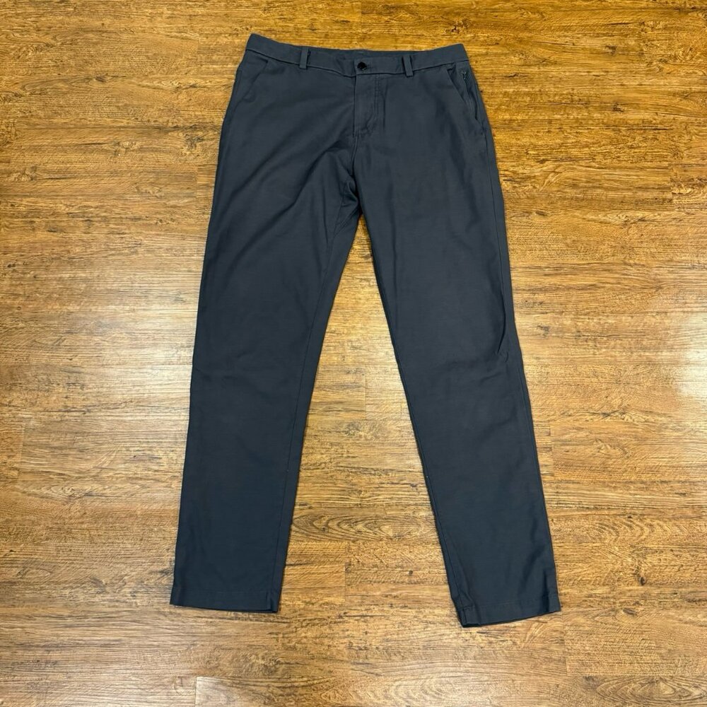 Lululemon Gray Commission ABC Casual Performance Chino Pants Trousers Men‎ 34x33